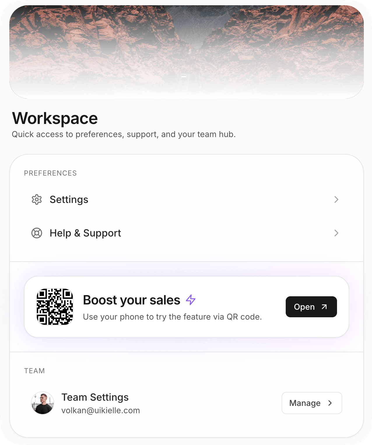 Dashboard UI Card - Portfolio Project